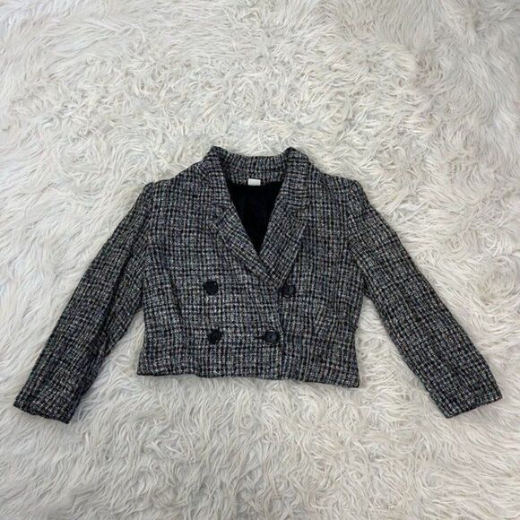 Norgail New York Vintage 60s Women’s Cropped Wool Tweed Blazer Jacket Small - Picture 1 of 12